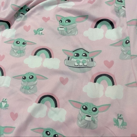 Munki Munki Star Wars Slumber Baby Yoda PJ Jogger Pants Sz Med Only - Picture 5 of 6